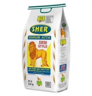 Sher Drum Atta 20lb (GREEN BAG)