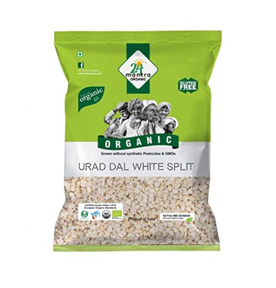 24Mantra Organic  Urad White Split 2Lb ,4Lb 