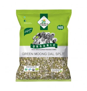 24Mantra Organic Green Moong Split 2Lb , 4Lb 