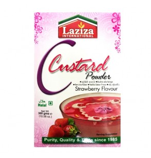 Laziza Strawberry Flavour Custard Powder 300GM (10.58oz)