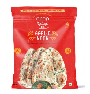 Deep Tandoori Garlic Naan 4Pieces 