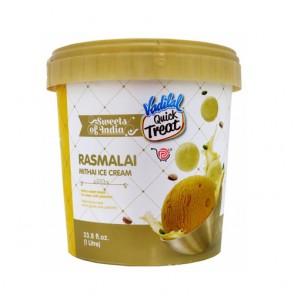 Vadilal Rasmalai Mithai Ice Cream 1Litre