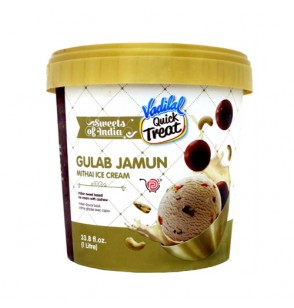 Vadilal Gulab Jamnun Mithai Ice Cream 1Litre