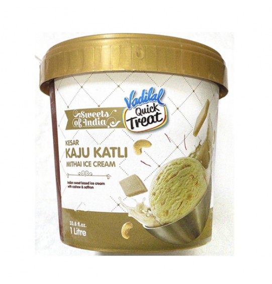 Vadilal Kaju Katli Mithai Ice Cream 1Litre