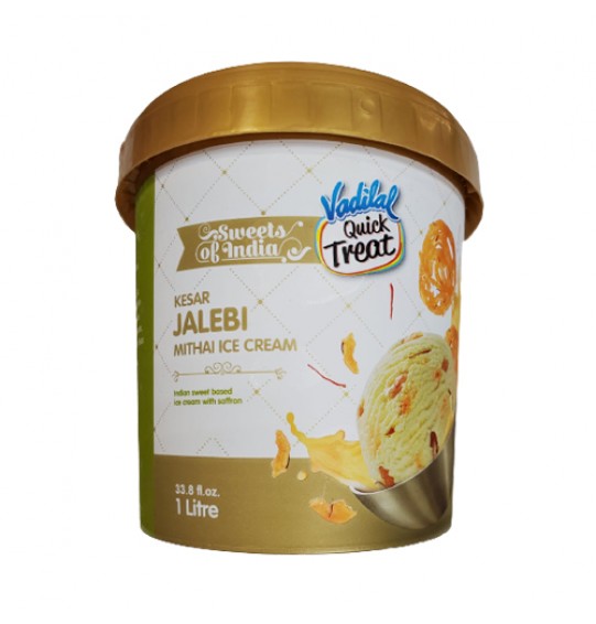 Vadilal Jalebi Mithai Ice Cream 1Litre