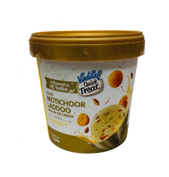 Vadilal Motichoor Laddoo Mithai Ice Cream 1Litre