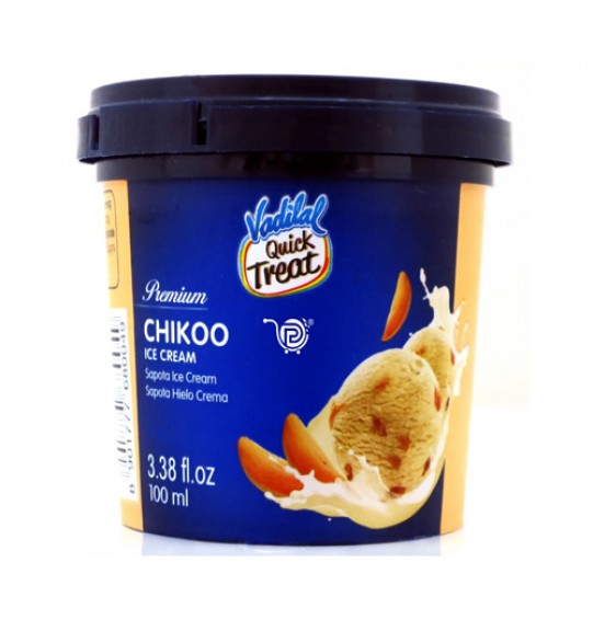 Vadilal Chikoo Ice Cream 1Litre