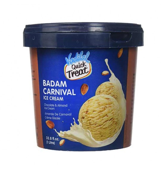 Vadilal Badam Carnival Ice Cream 1Litre