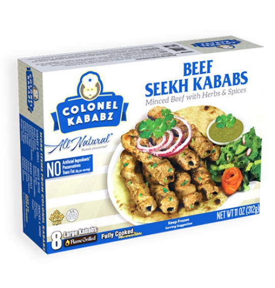 Colonel Kababz Beef Seekh Kabab 8Pieces 