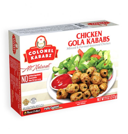 Colonel Kababz Chicken Gola Kababs 11Oz