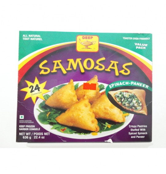 Deep Spinach Paneer Samosa 24Pcs