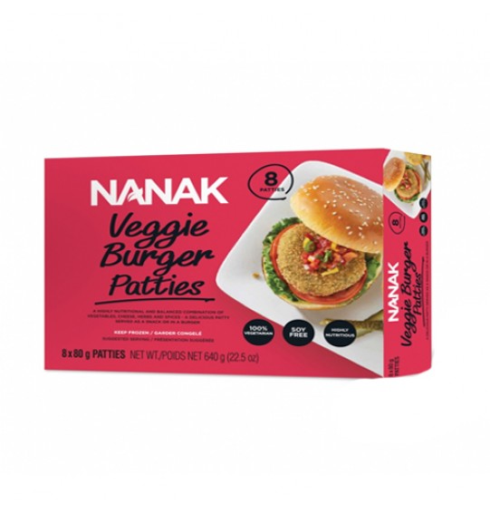 Nanak Veggies Burger Patties 8Pcs 