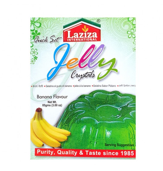 Laziza Quick Set Banana Flavour Jelly 80GM (3oz)