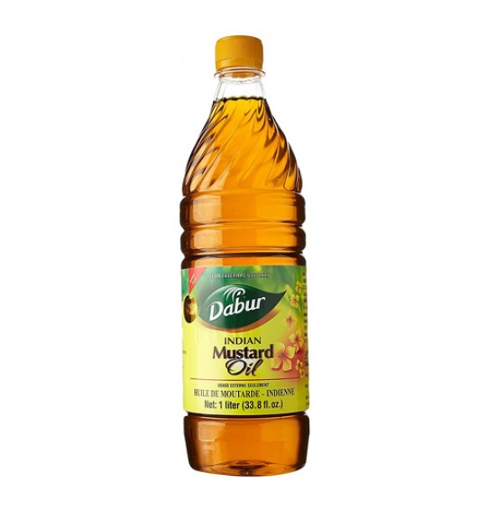 Dabur Indian Kachchi Ghani Mustard Oil 1Litre 