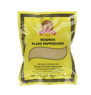 Laxmi Madras Plain Pappadum 200Gm 