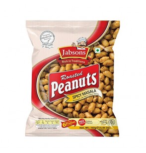 Jabsons Spicy Masala Poasted Peanuts 140Gm