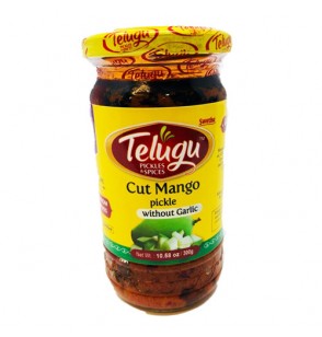 Telugu Foods Mango Ginger Pickle W/O Garlic (10.58oz) 300GM 