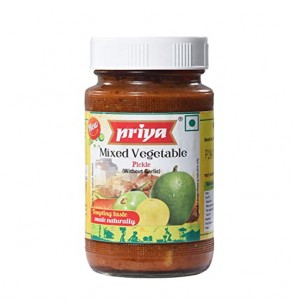 Priya Mixed Vegetable Pickle W/O Garlic (10.6oz) 300GM