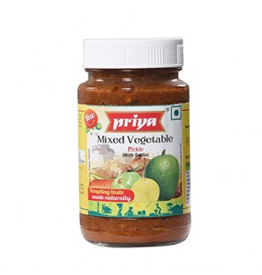 Priya Mxed Vegetable Pickle With Garlic (10.6oz) 300GM