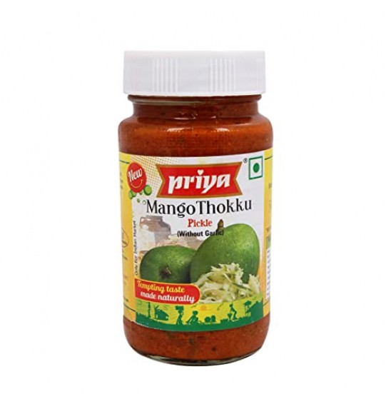 Priya Mango Thokku Pickle W/O Garlic (10.6oz) 300GM