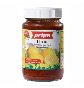 Priya Lime Pickle W/O Garlic (10.6oz) 300GM