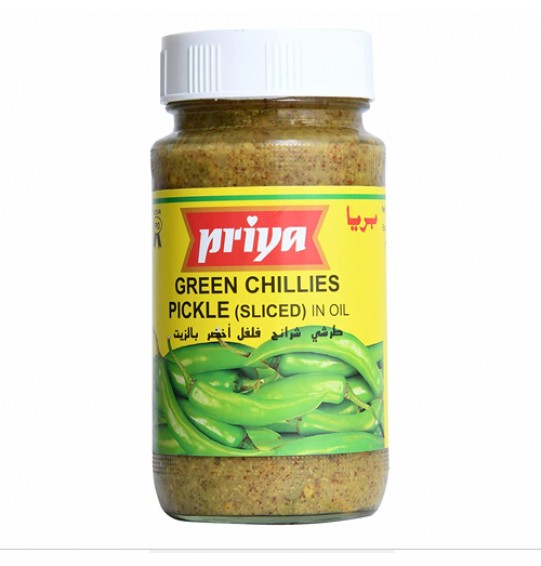 Priya Green Chilli (Sliced) Pickle (10.6oz) 300GM