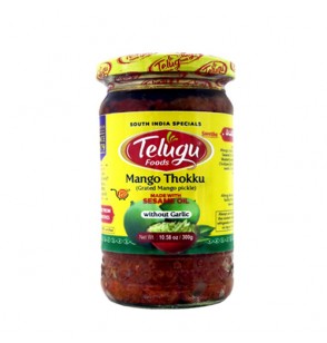 Telugu Foods Mango Thokku Pickle With Seasme Oil (10.58oz) 300GM