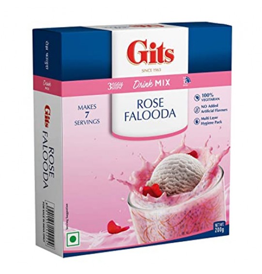 Gits Rose Falooda Mix 200Gm (7.oz)