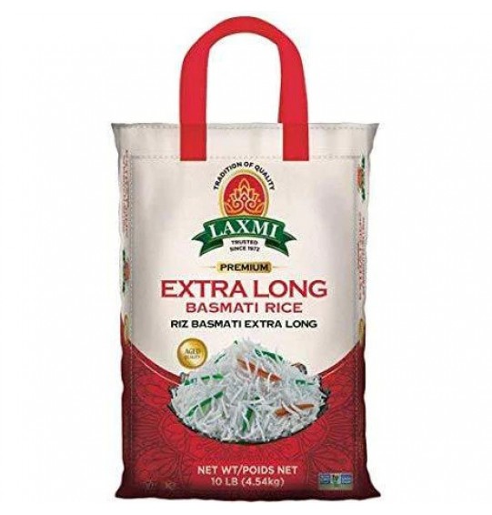 Laxmi Premium Extra Long Basmati Rice 10Lb 