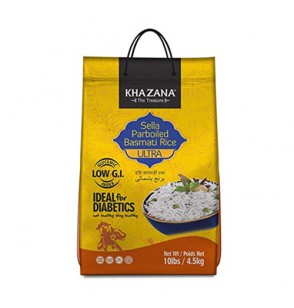 Khazana Low-Gi Parboiled Basmati Rice 10lb 