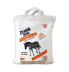 Zebra Brand Supper Basmati Sella Rice 10lb 