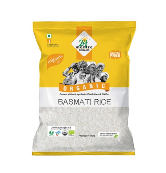 24 Mantra Organic White Basmati Rice 10lb 