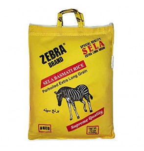 Zebra Brand XXL Sela Basmati Rice 10lb 