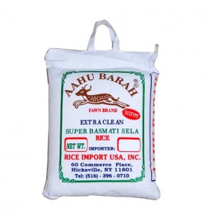 Aahu Barah Extra Clean Super Basmati Sela Rice 10lb 