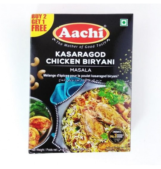 Aachi Kasaragod Chicken Biryani Masala (45GM) ((1.59 oz)