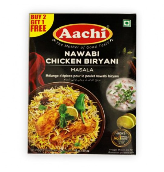 Aachi Nawabi Chicken Biryani Masala (45GM) (1.59oz)