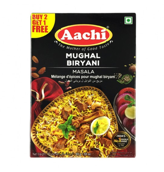 Aachi Mughal Biryani Masala (45GM) (1.59oz)