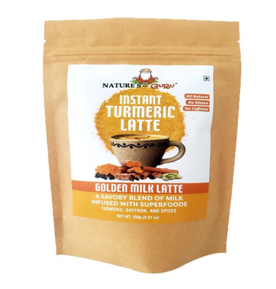 Nature's Guru Instant Tuermeric Latte (Golden Milk Latte) (250GM) (8.81oz)