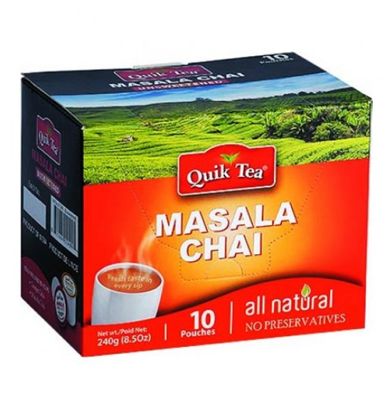 Quik Tea Instant Chai Masala 10 Sachets (240GM) (8.5oz)