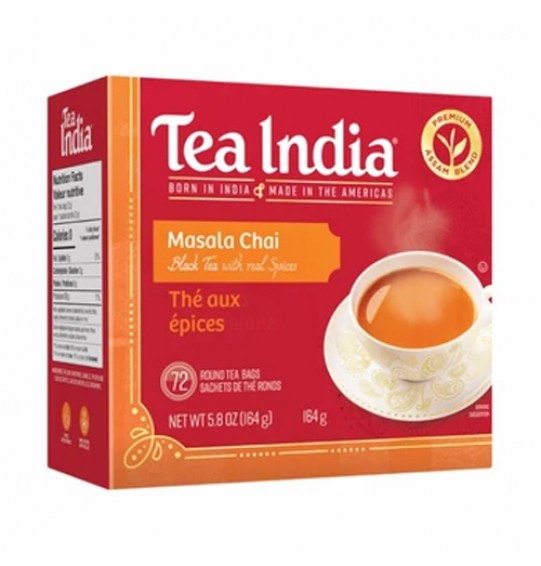 Tea India Masala Chai 80Tea Bags Round (6.43oz) 182GM