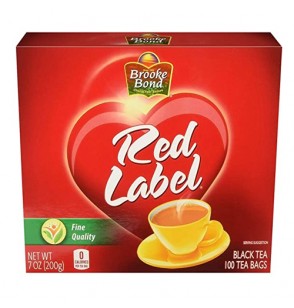 Red Label Black Tea 100 Tea Bags 7oz 200GM