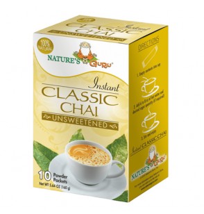 Nature’s Guru Instant Classic Chai (Unsweetened) 10Packets (250GM) (8.82oz)