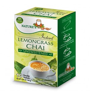 Nature’s Guru Instant Lemongrass Chai (Unsweetened) 10Packets 250GM (8.82oz)