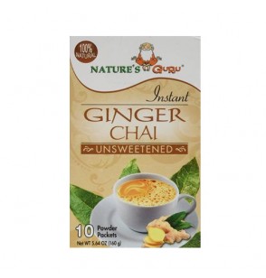 Nature’s Guru Instant Ginger Chai (Unsweetened) 10packets (250GM) (8.82oz)