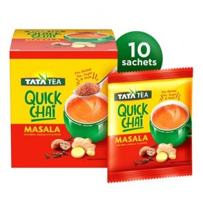 Tata Tea Quick Chai Masala (Sweetened) 10Sachets (7.76oz) (220GM)