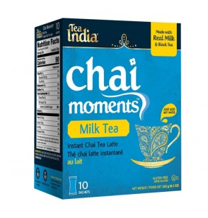 Tea India Chai Moments Instant Milk Tea 10Sachets (Sweetened) 218GM(7.7oz)