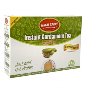 Wagh Bakri Instant Cardamom Chai (Unsweetened) 10Sachets 140GM (4.94oz)