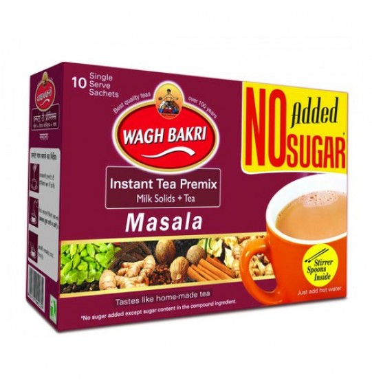 Wagh Bakri Instant Masala Chai (Unsweetened) 10Sachets 140GM (4.94oz)