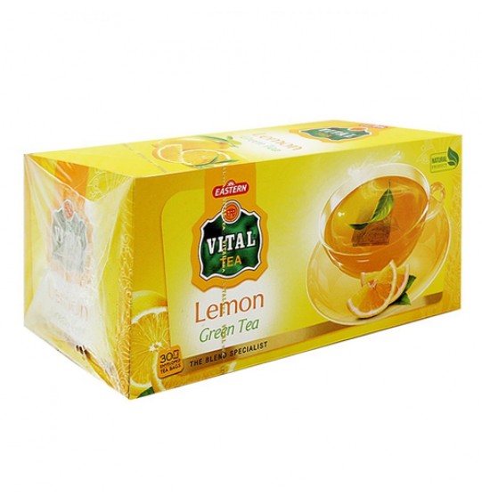 Eastern Vital Tea Green Tea (Lemon) 30 Tea Bags (45GM) (1.57Oz)