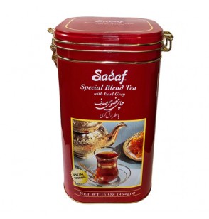 Sadaf Special Blend Tea With Earl Grey Loose Tea Jar (454GM) (16oz)